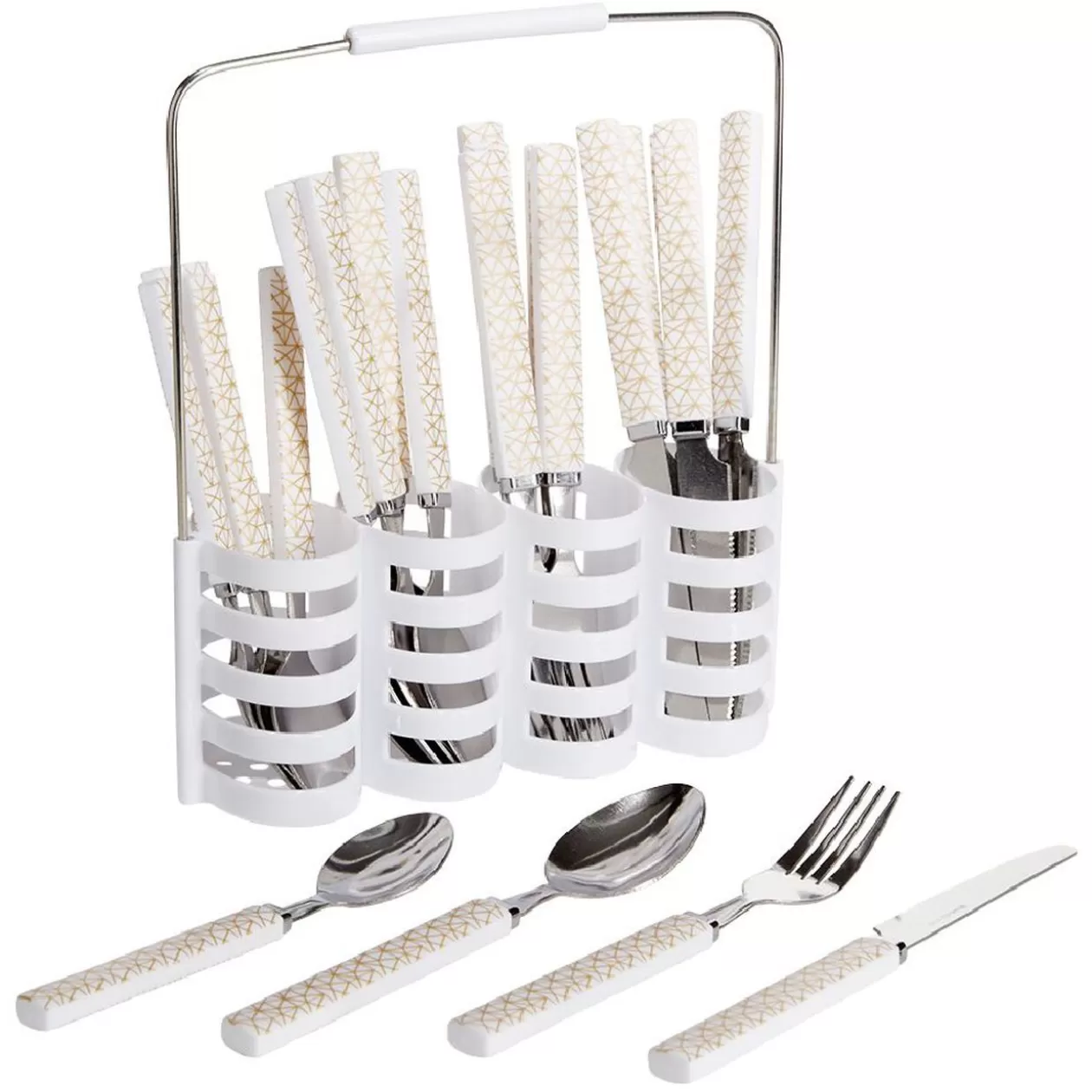 Ménagère 24 couverts + présentoir>Gifi Sale