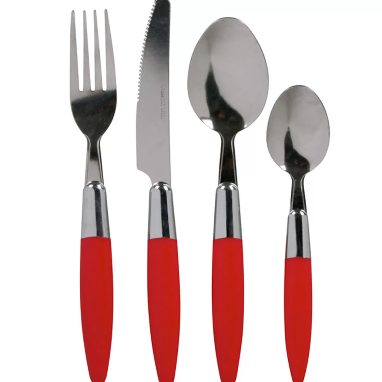 Ménagère 24 pièces rouge>Gifi New
