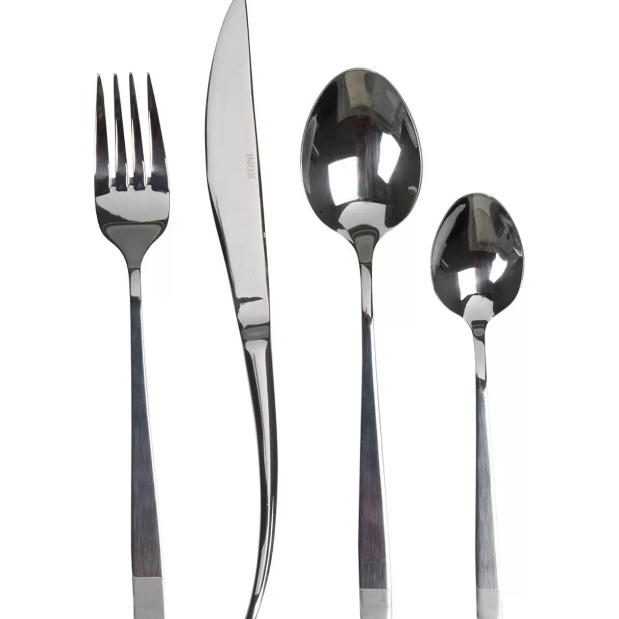 Ménagère hotelière inox argenté 16 pièces>Gifi Flash Sale