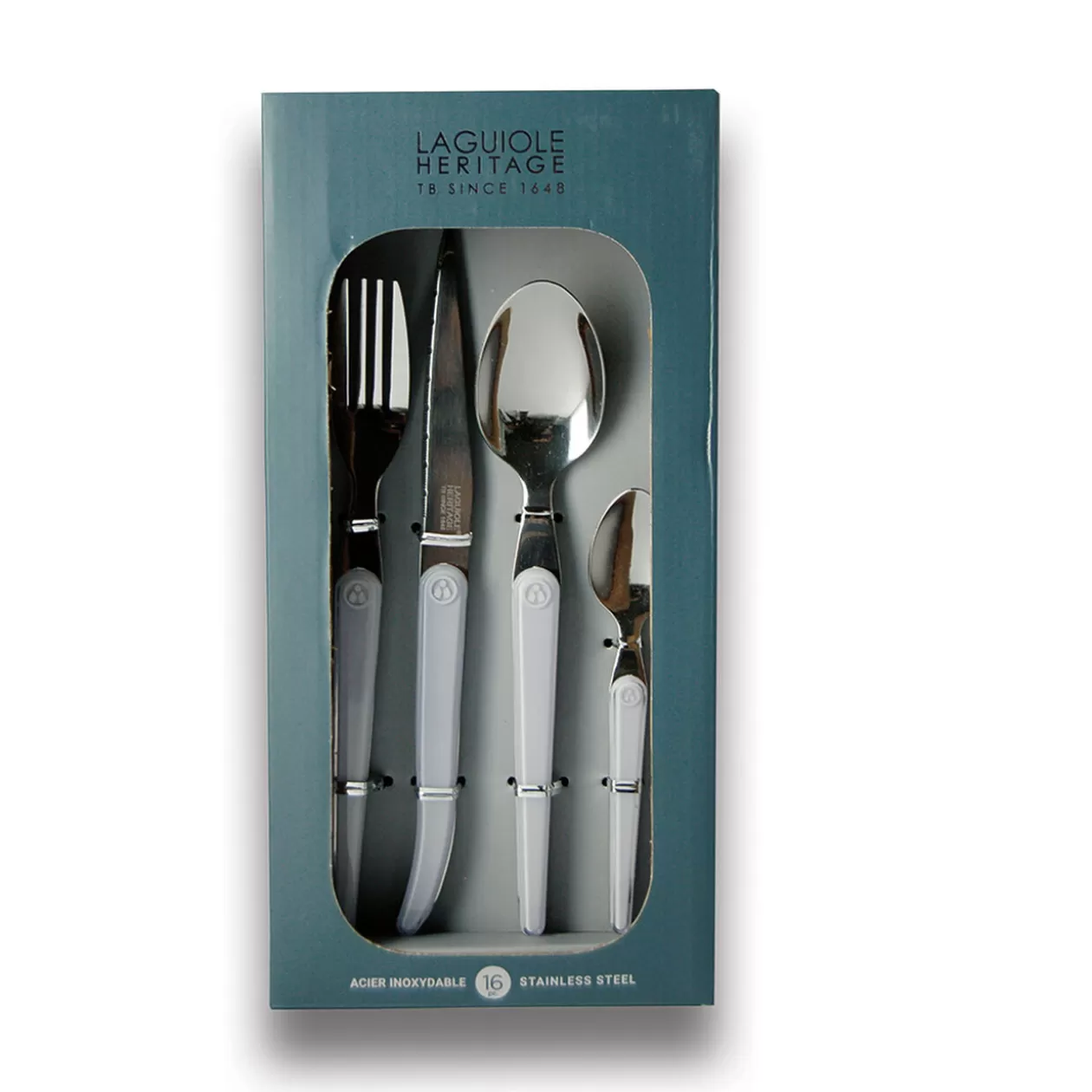 Ménagère Laguiole Evolution 16 pièces blanc>Gifi Hot