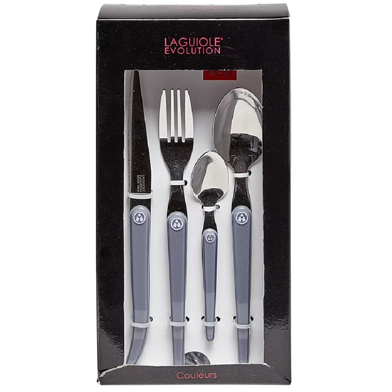 Ménagère Laguiole Evolution 16 pièces gris>Gifi Shop