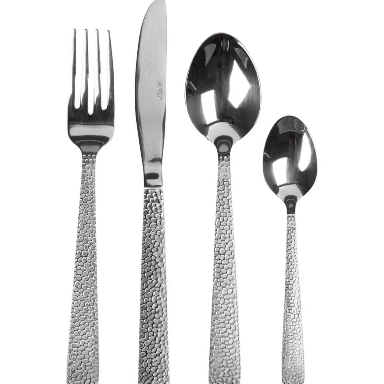 Ménagère manche écaille inox argenté 24 pièces>Gifi Outlet