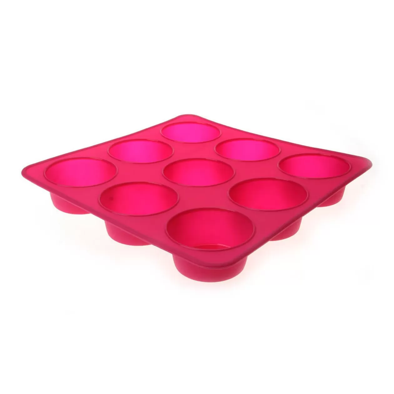 Gifi Moule 9 muffins silicone rose< Cuisson
