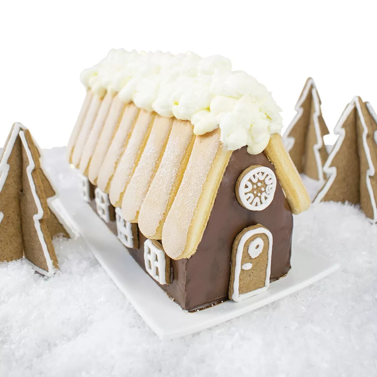 Gifi Moule à bûche forme Chalet< Cuisson