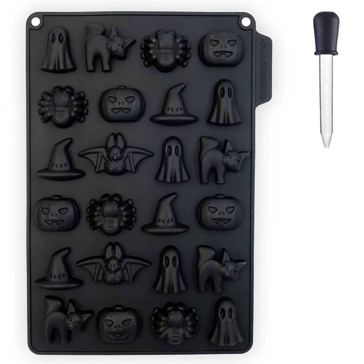 Gifi Moule à bonbons et pipette Halloween noir< Cuisson