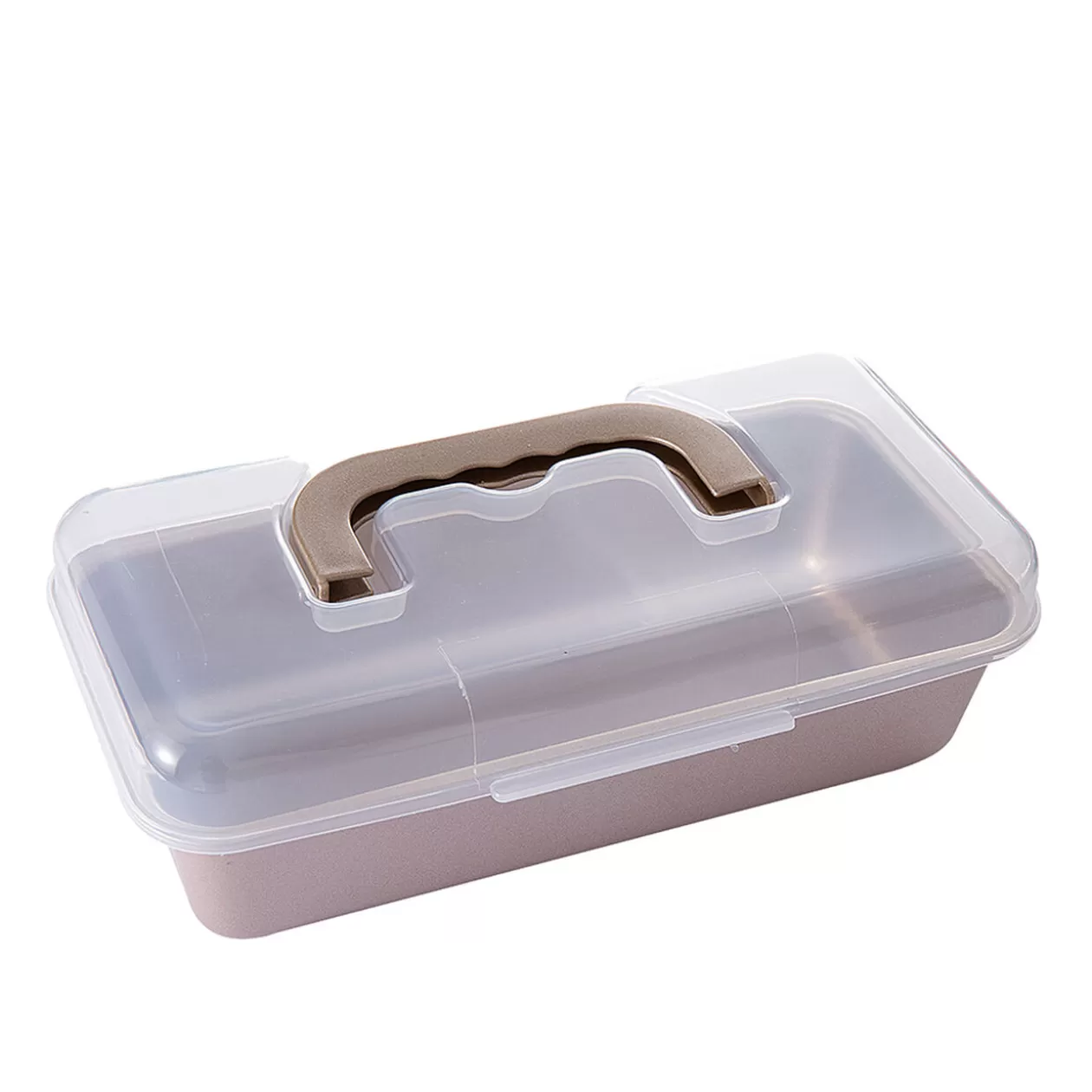 Gifi Moule à cake anti adhérent couvercle de transport 30,4x15,3xH6,2cm< Cuisson