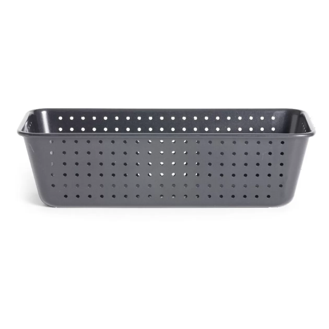 Gifi Moule à cake perforé acier noir 25x7xH2,5cm< Cuisson