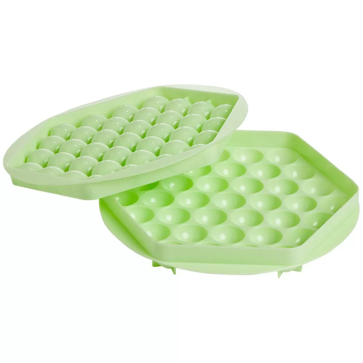 Moule à glaçon boule x37 - plastique vert 21x21xH3cm>Gifi Fashion