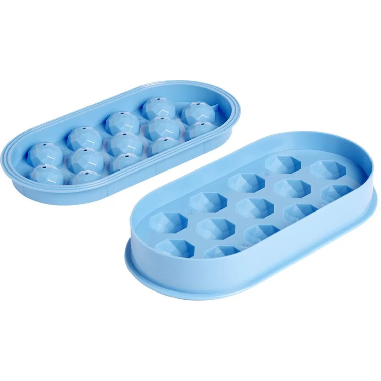 Moule à glaçon diamant x12 - plastique bleu 24,5x12,5xH4cm>Gifi Best Sale