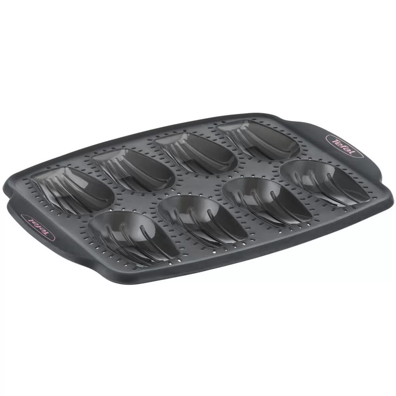 Gifi Moule à madeleines en silicone Tefal 8 pièces< Cuisson