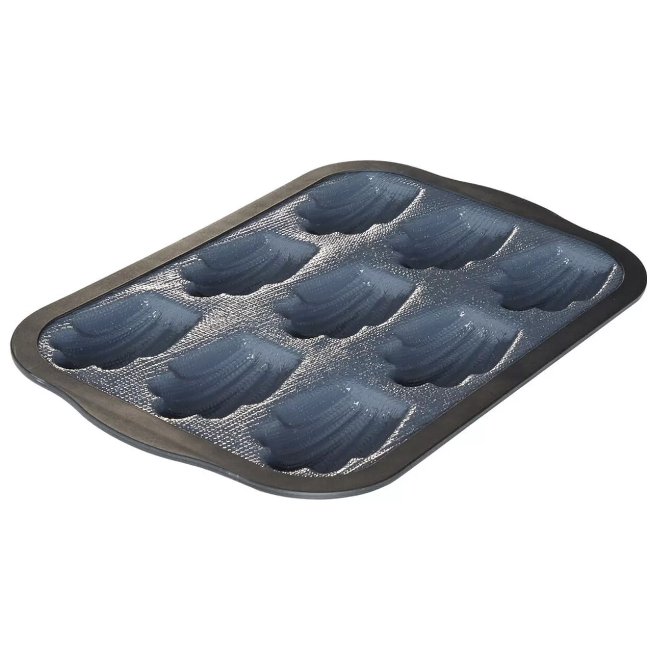 Gifi Moule à madeleines gris et noir x9< Cuisson
