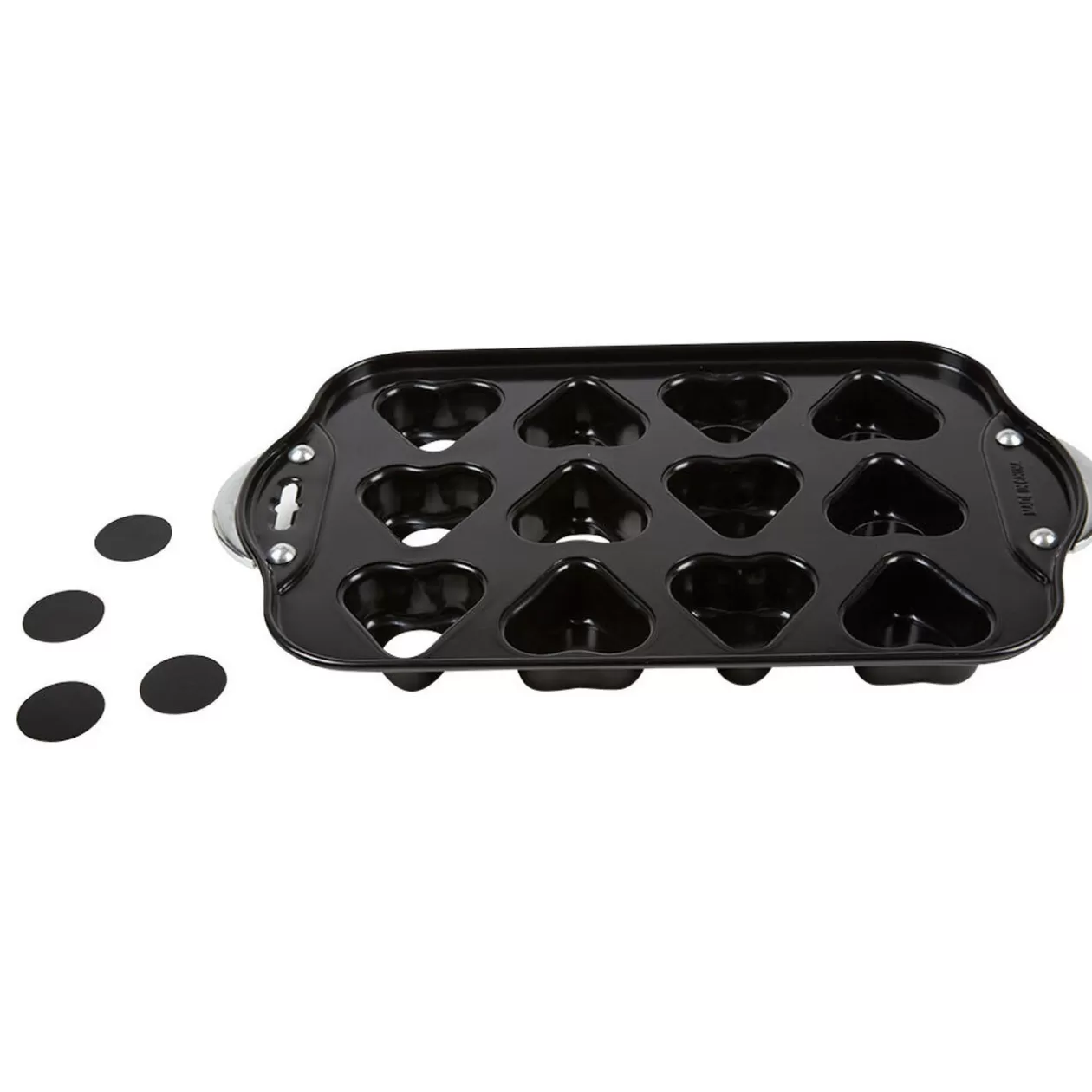 Gifi Moule à muffins coeurs avec fonds amovibles< Cuisson