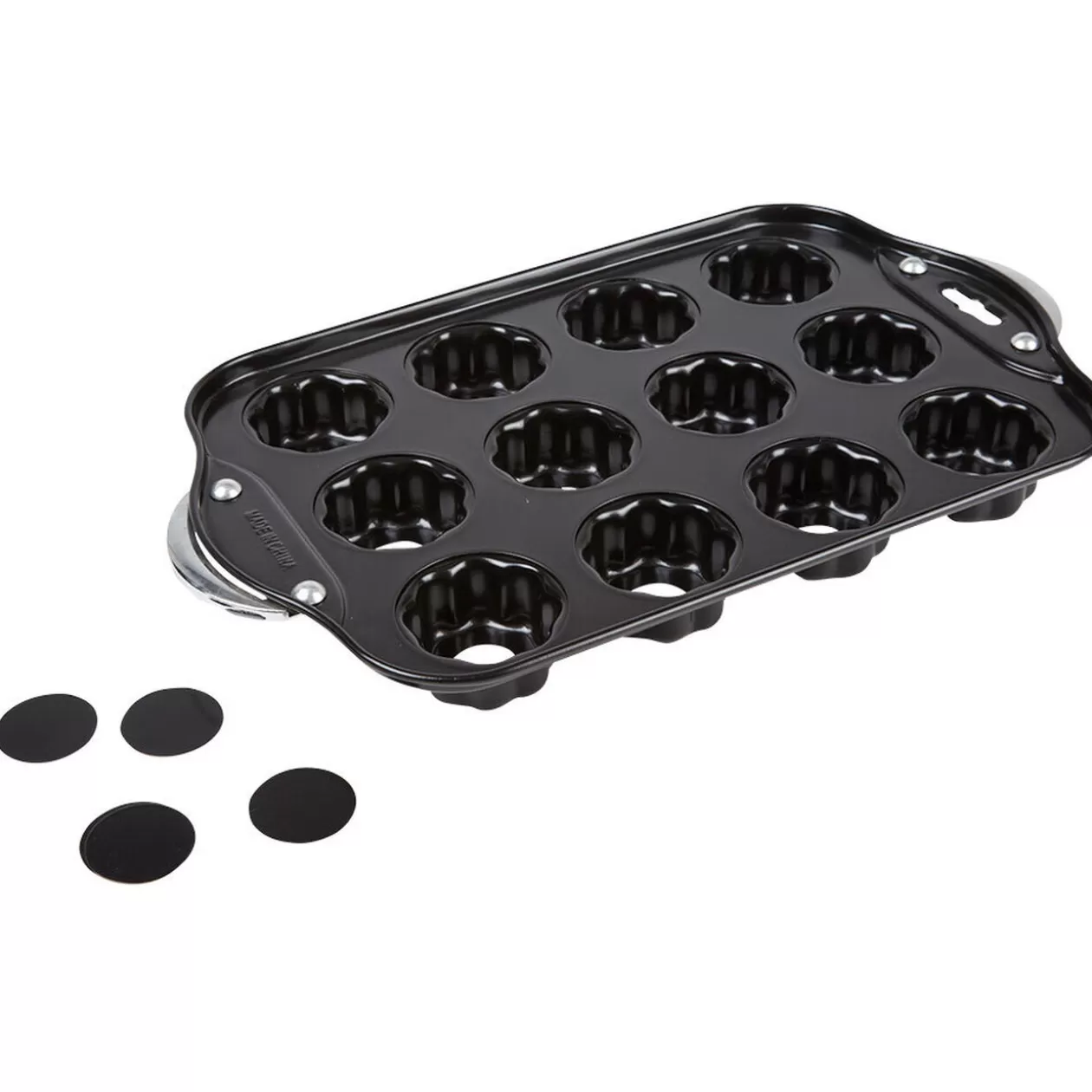 Gifi Moule à muffins fleurs avec fonds amovibles< Cuisson