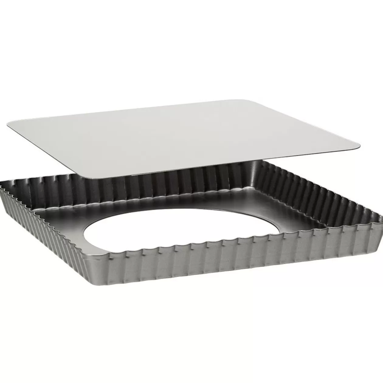 Gifi Moule à pâtisserie carré avec fond amovible 23x23 cm< Cuisson