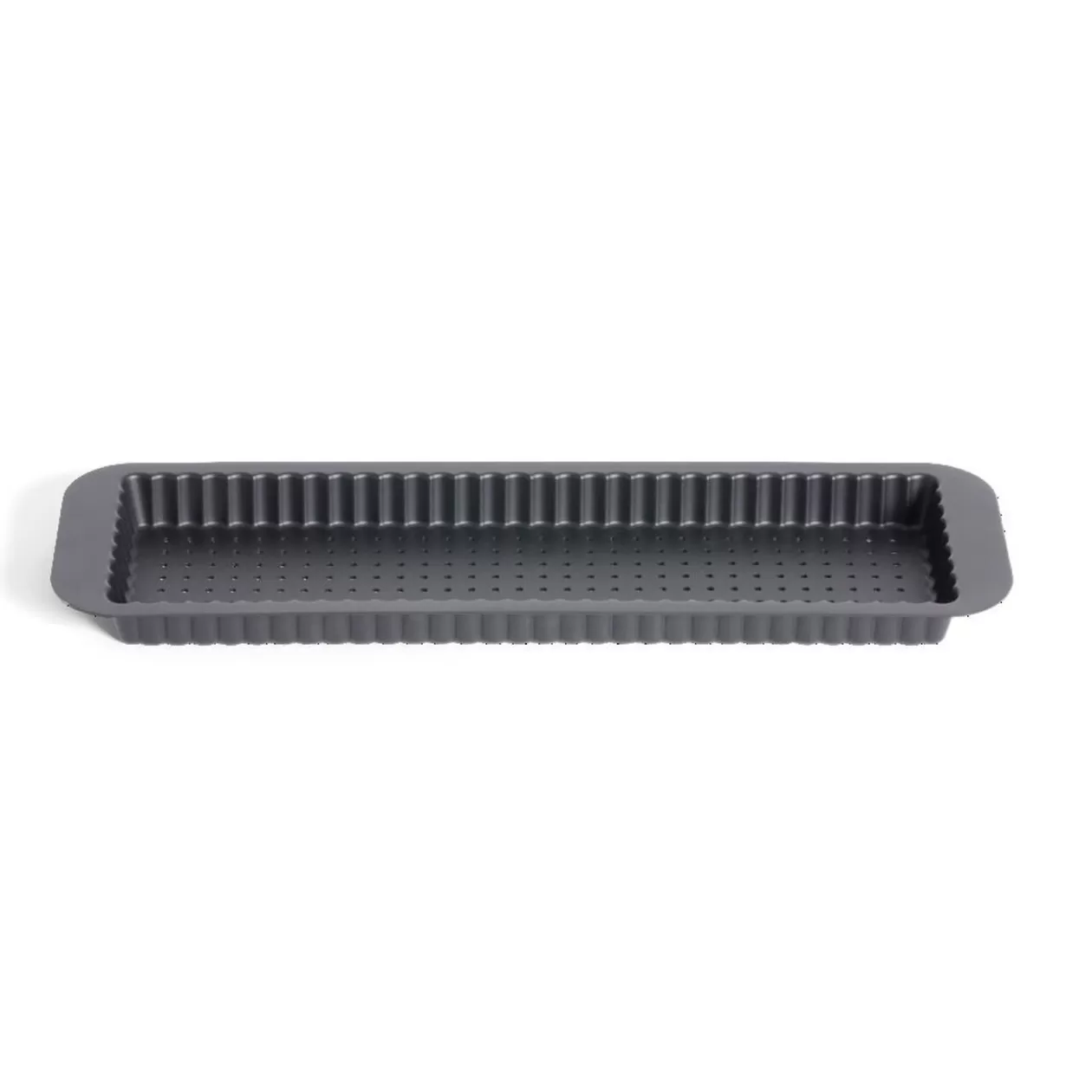 Gifi Moule à tarte rétractable acier perforé noir 35x11xH2,5cm< Cuisson