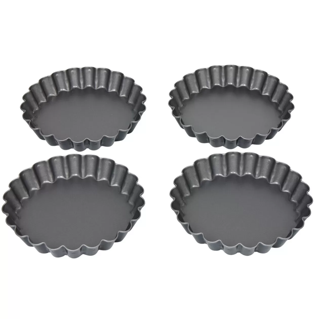 Gifi Moule à tartelette revêtement antiadhésif Happy Hour x4< Cuisson
