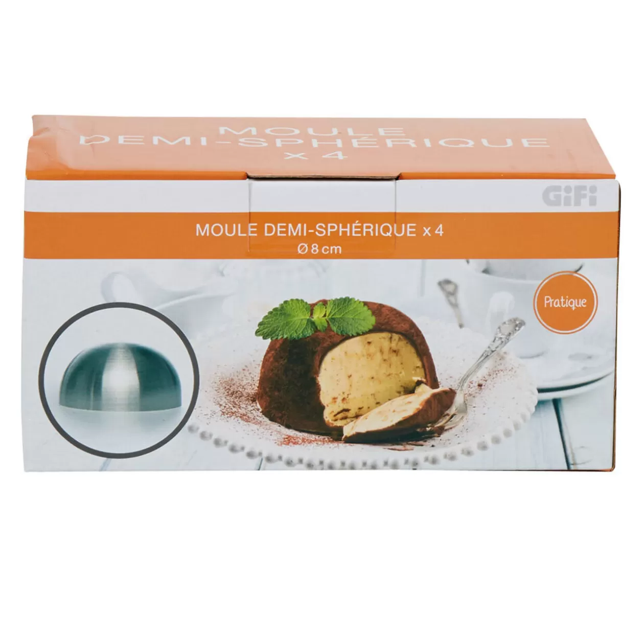 Gifi Moule forme dôme acier x4< Cuisson