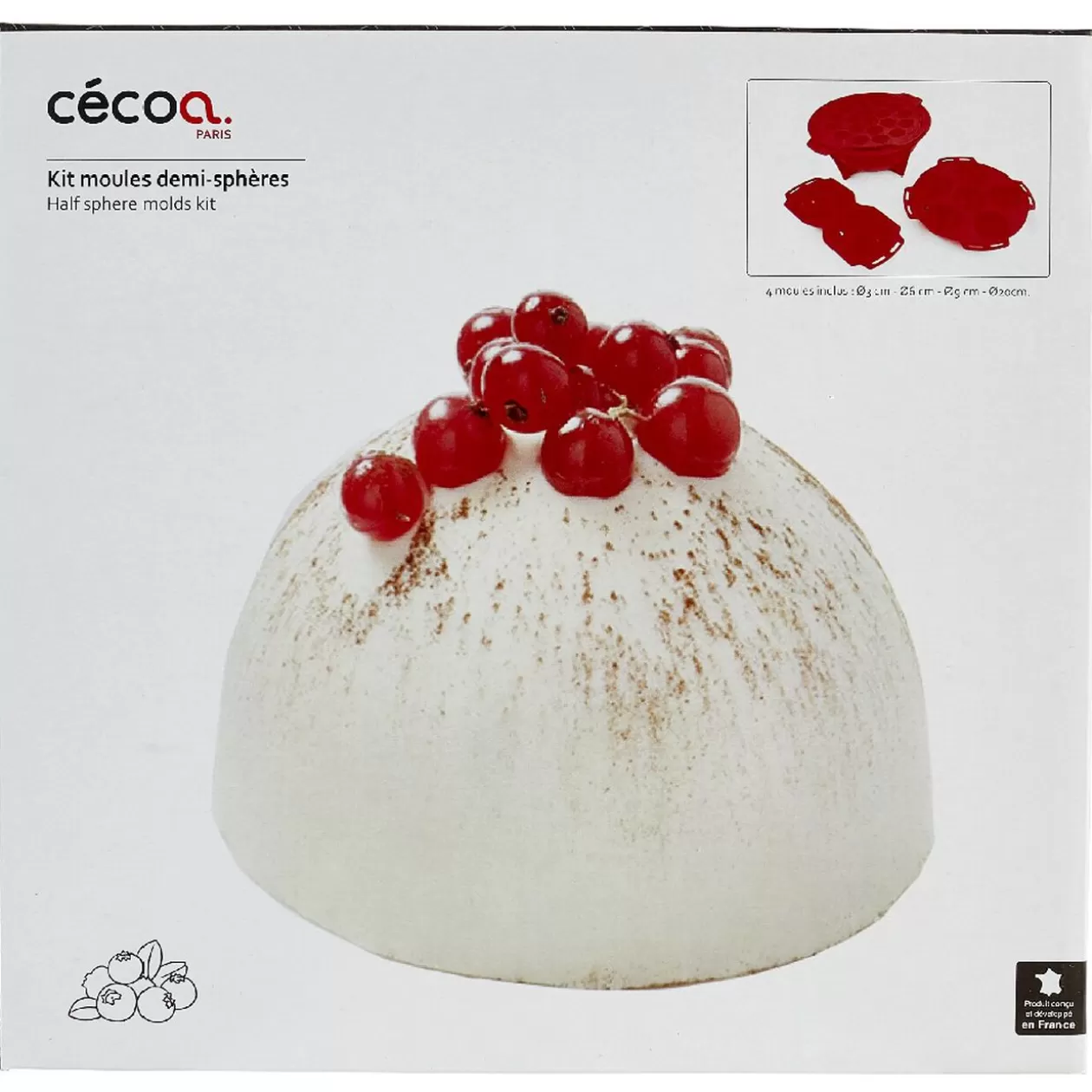 Gifi Moule gâteau forme sphere< Cuisson