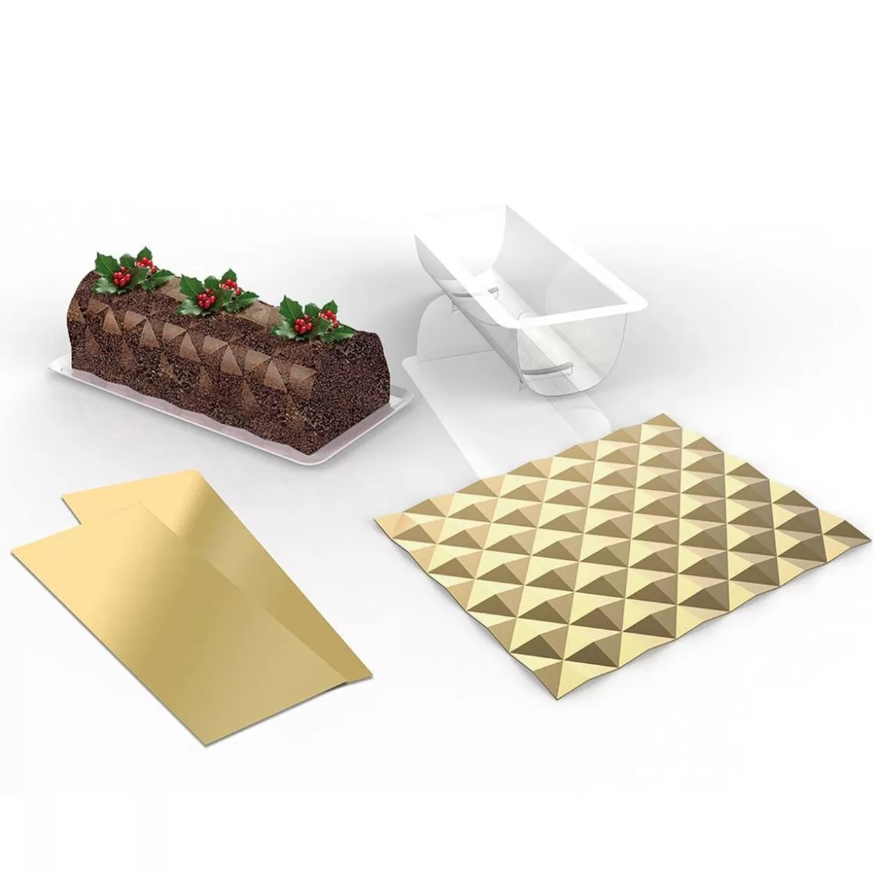 Gifi Moule pour bûche de Noël en silicone< Cuisson