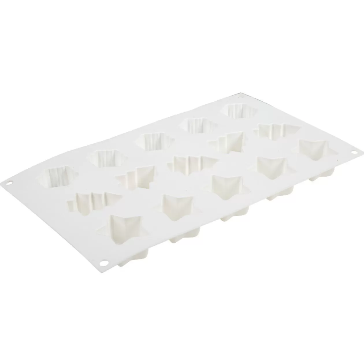 Gifi Moule silicone 15 empreintes forme sapin étoile flocon< Cuisson