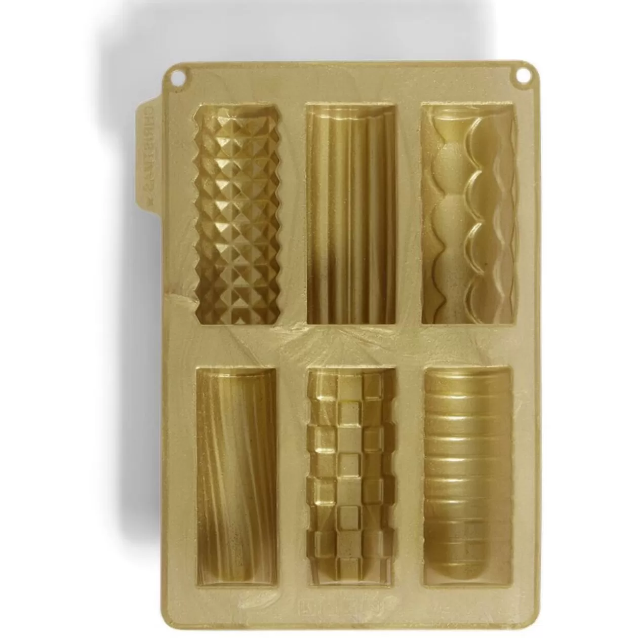 Gifi Moule silicone 6 mini bûches de Noël 27x19xH1,5cm< Cuisson