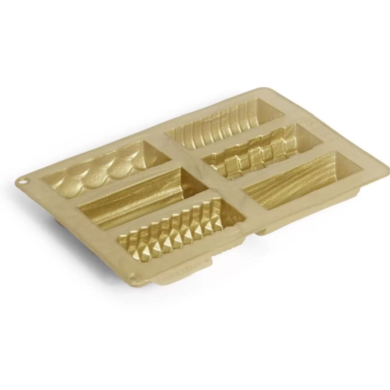 Gifi Moule silicone 6 mini bûches de Noël 27x19xH1,5cm< Cuisson