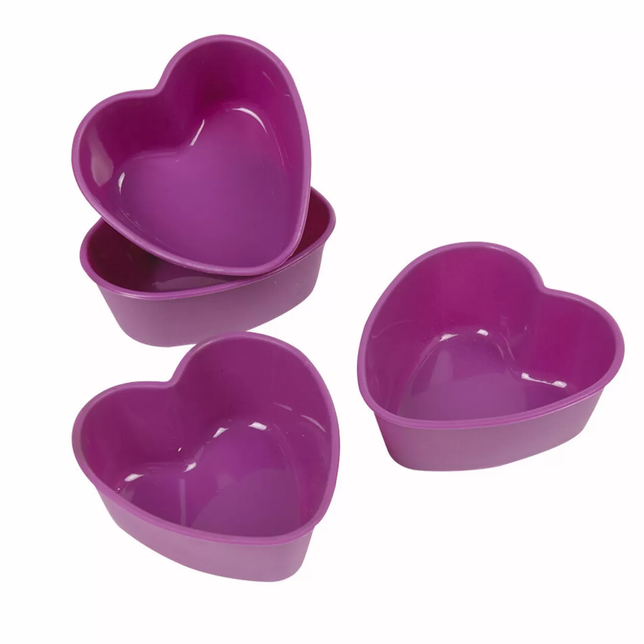 Gifi Moule silicone coeur violet x4< Cuisson