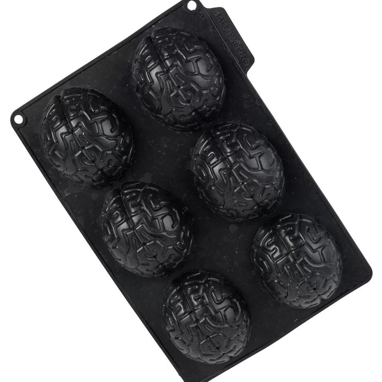 Gifi Moule silicone Halloween 6 gâteaux forme cervelle 27x19xH3,5cm< Cuisson