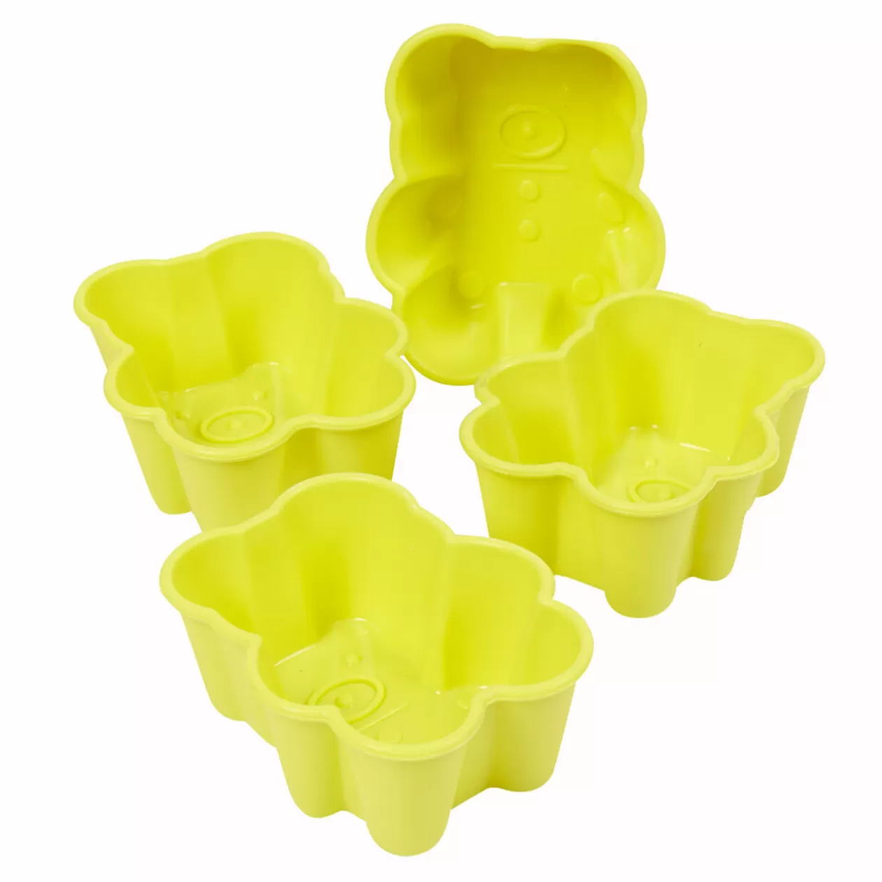Gifi Moule silicone ourson vert anis x4< Cuisson