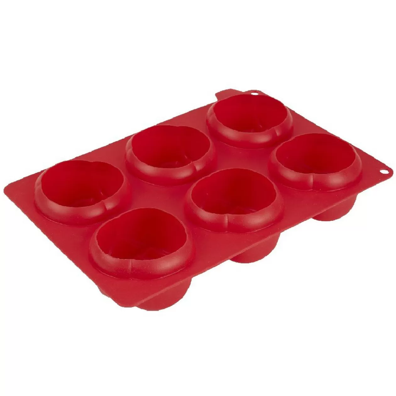 Gifi Moule silicone rouge 6 minis roses 3D< Cuisson