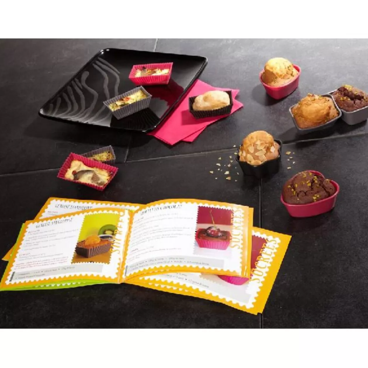 Gifi MOULE SILICONE X6 ET LIVRET< Cuisson