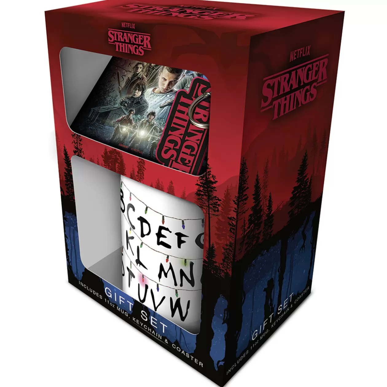 Mug + sous-verre + porte clé Stranger Things>Gifi Flash Sale