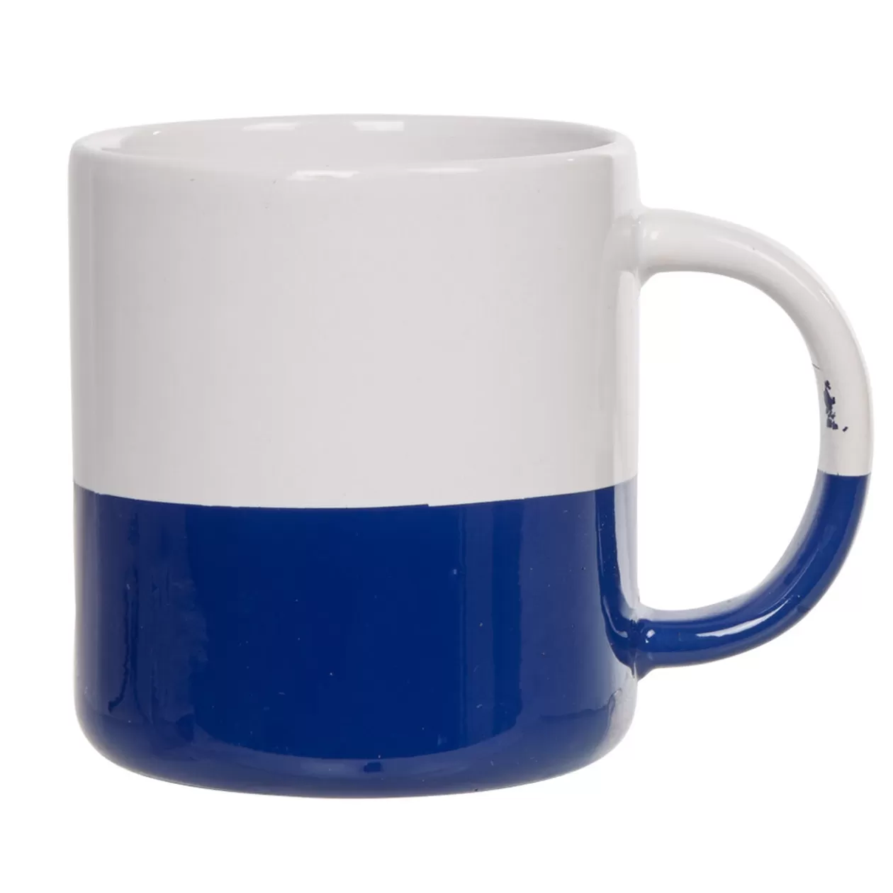 Mug blanc avec liseré bleu>Gifi Online