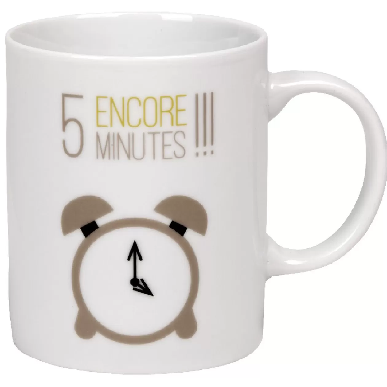 Mug blanc motif réveil>Gifi New