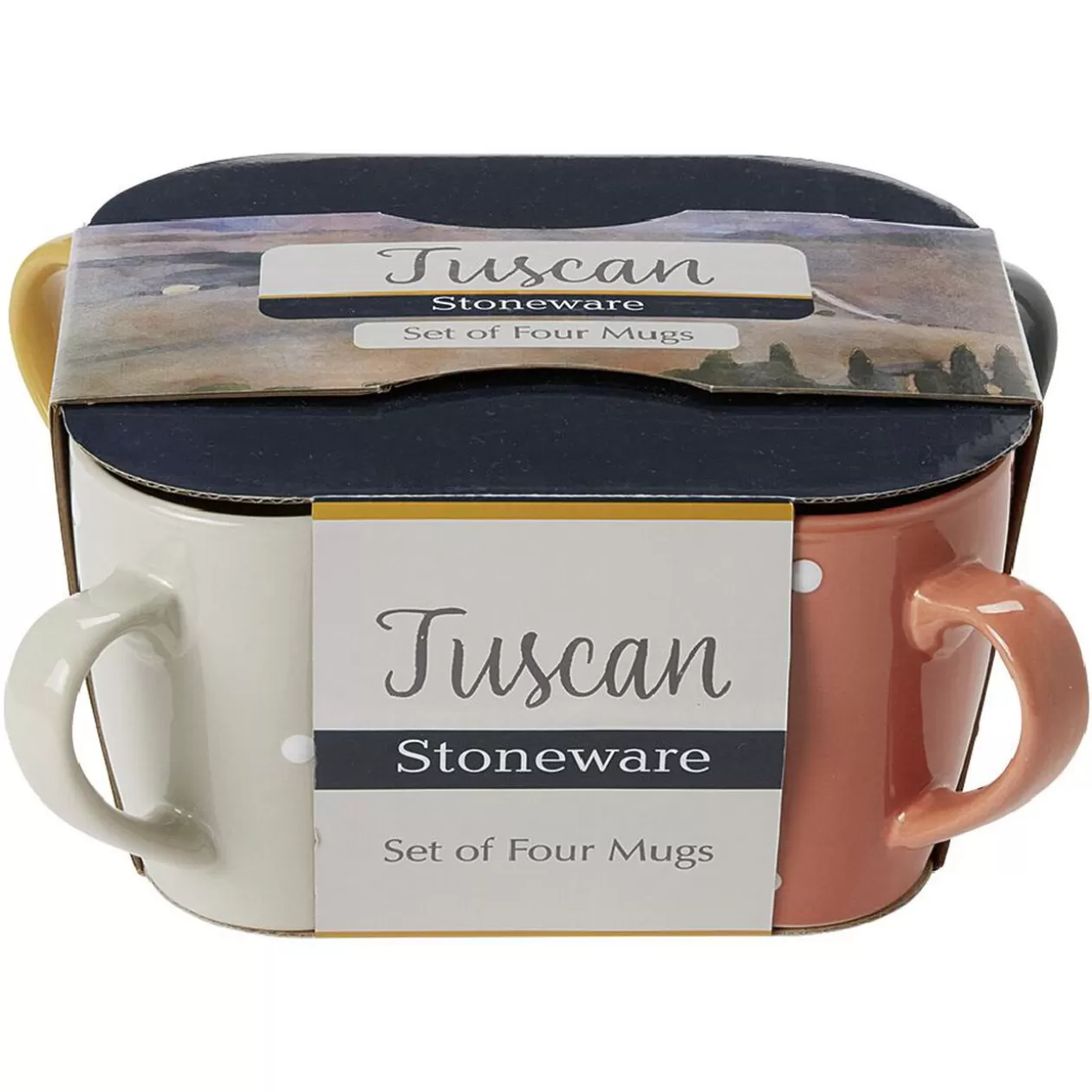Mug en céramique déco pois coloré x4>Gifi Cheap