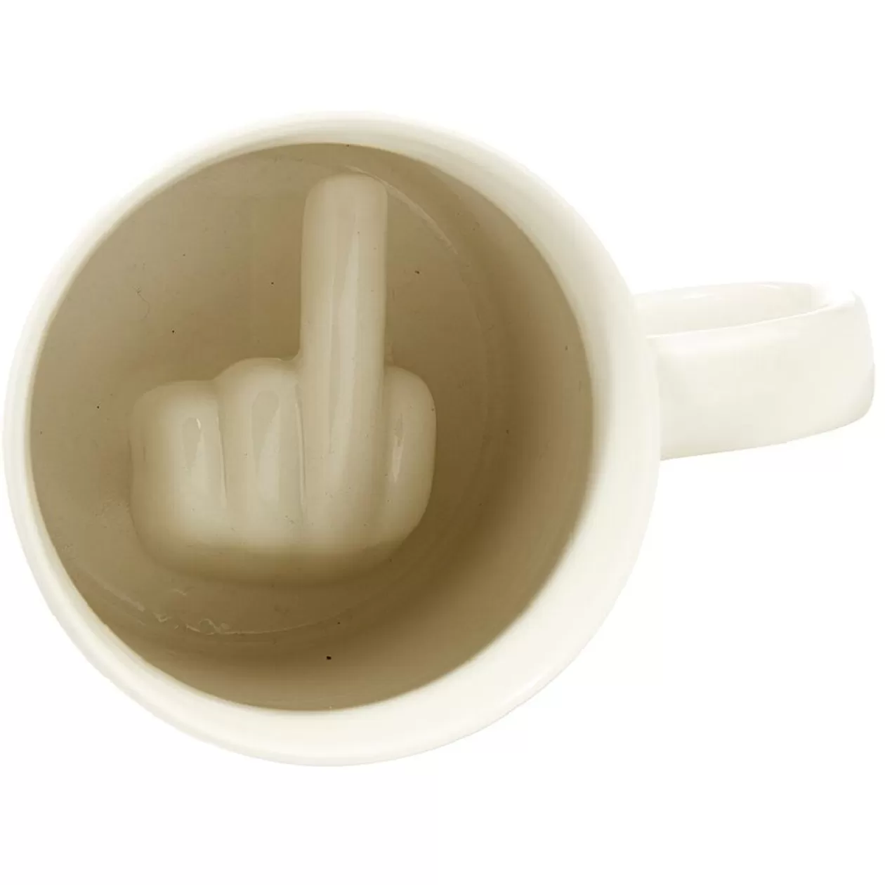 Mug fond doigt d'honneur blanc>Gifi Online