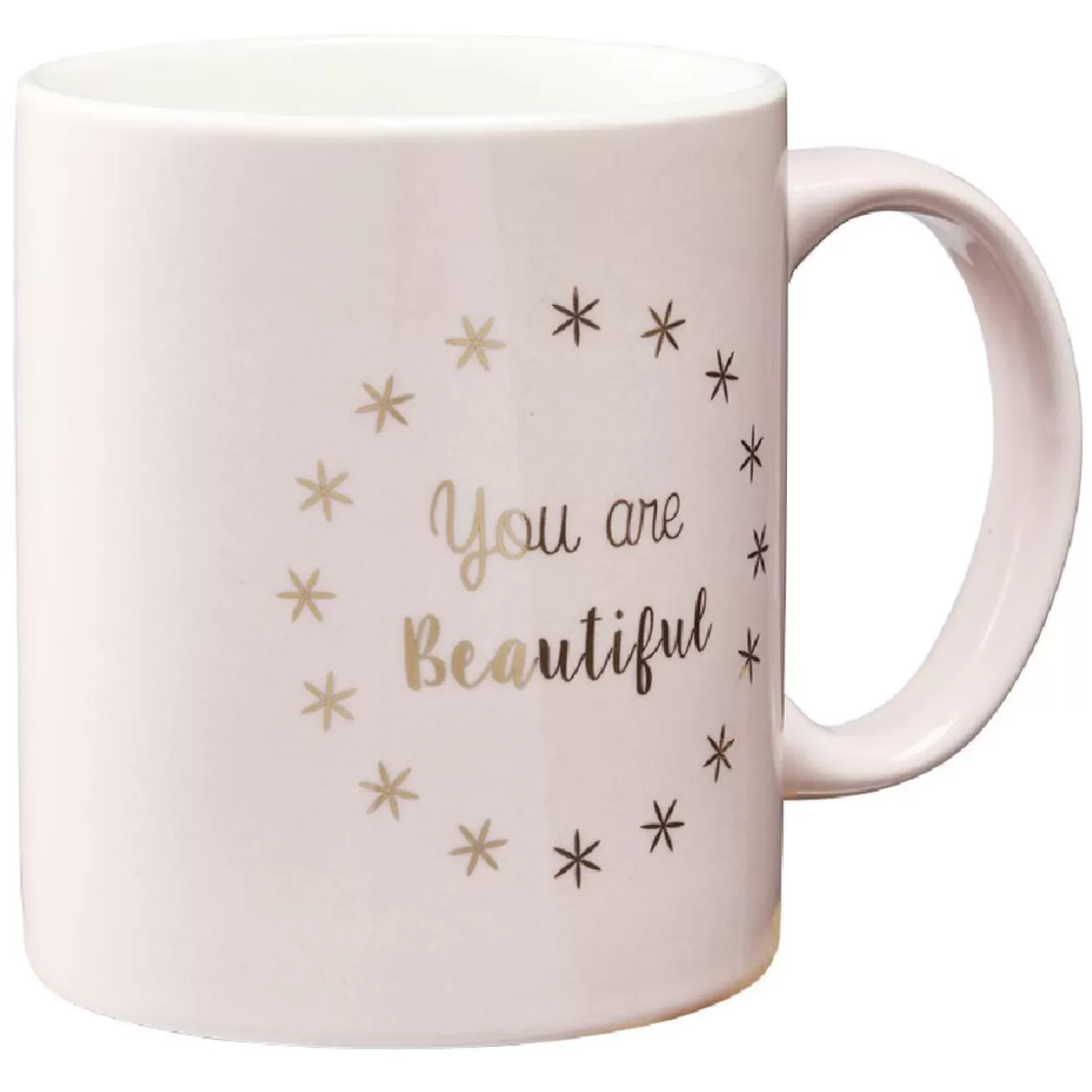 Mug inscription You are beautiful rose doré>Gifi Best