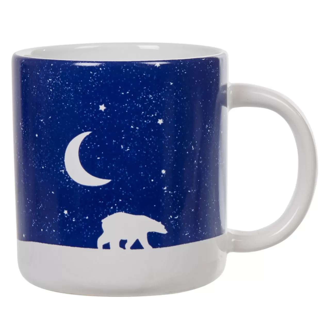 Mug motif banquise bleu et blanc motif ours et lune>Gifi Sale