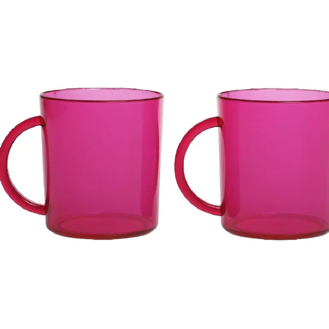 Mug plastique rose x2>Gifi Outlet