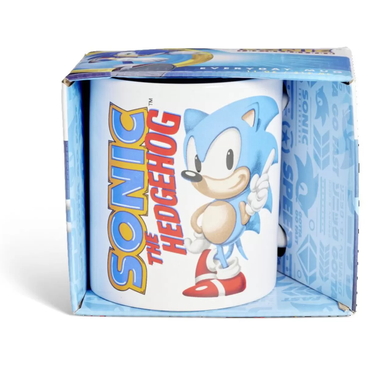 Gifi Mug Sonic blanc et bleu 315ml< Vaisselle Et Accessoires De Table