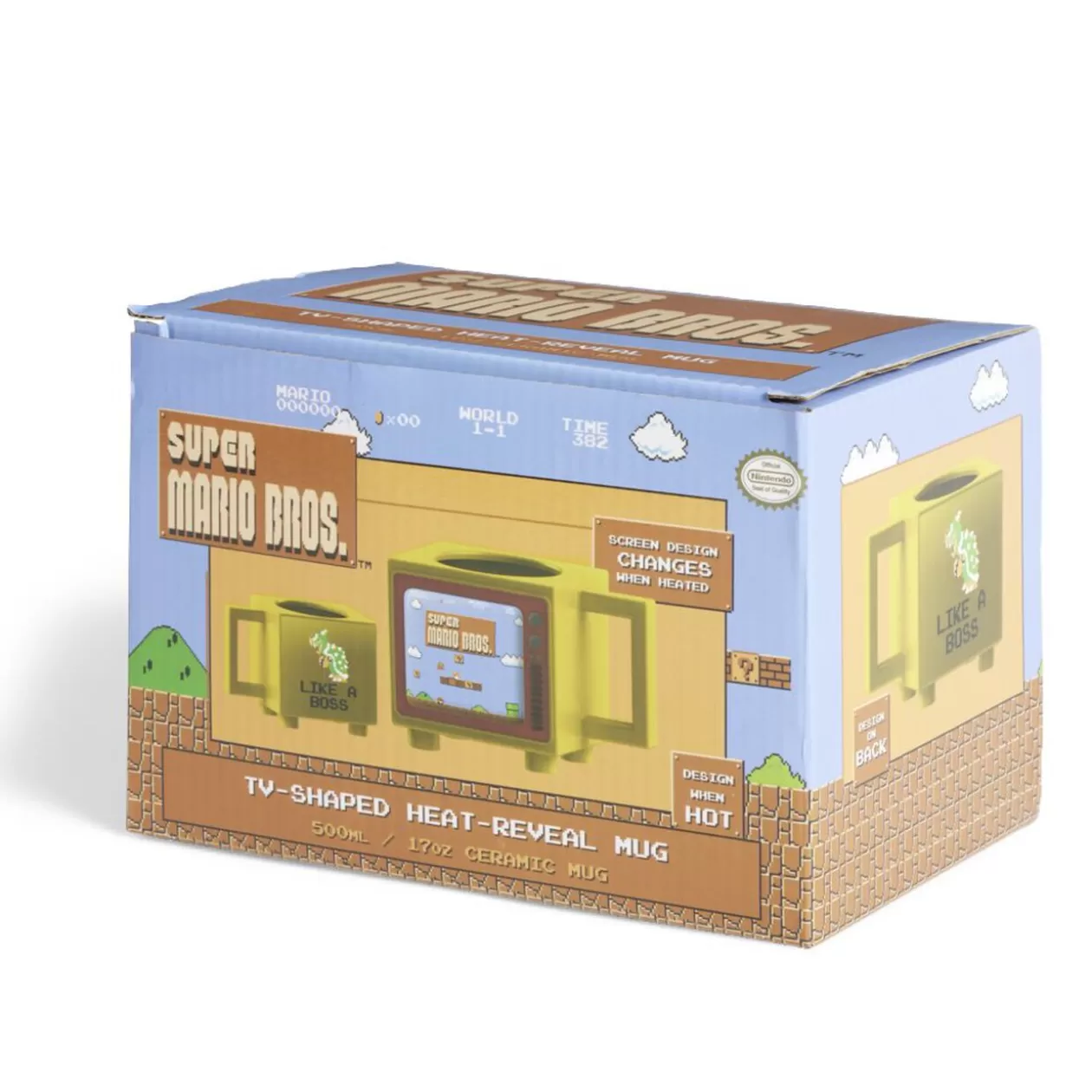 Mug thermoréactif Super Mario Bros jaune 500ml>Gifi Discount