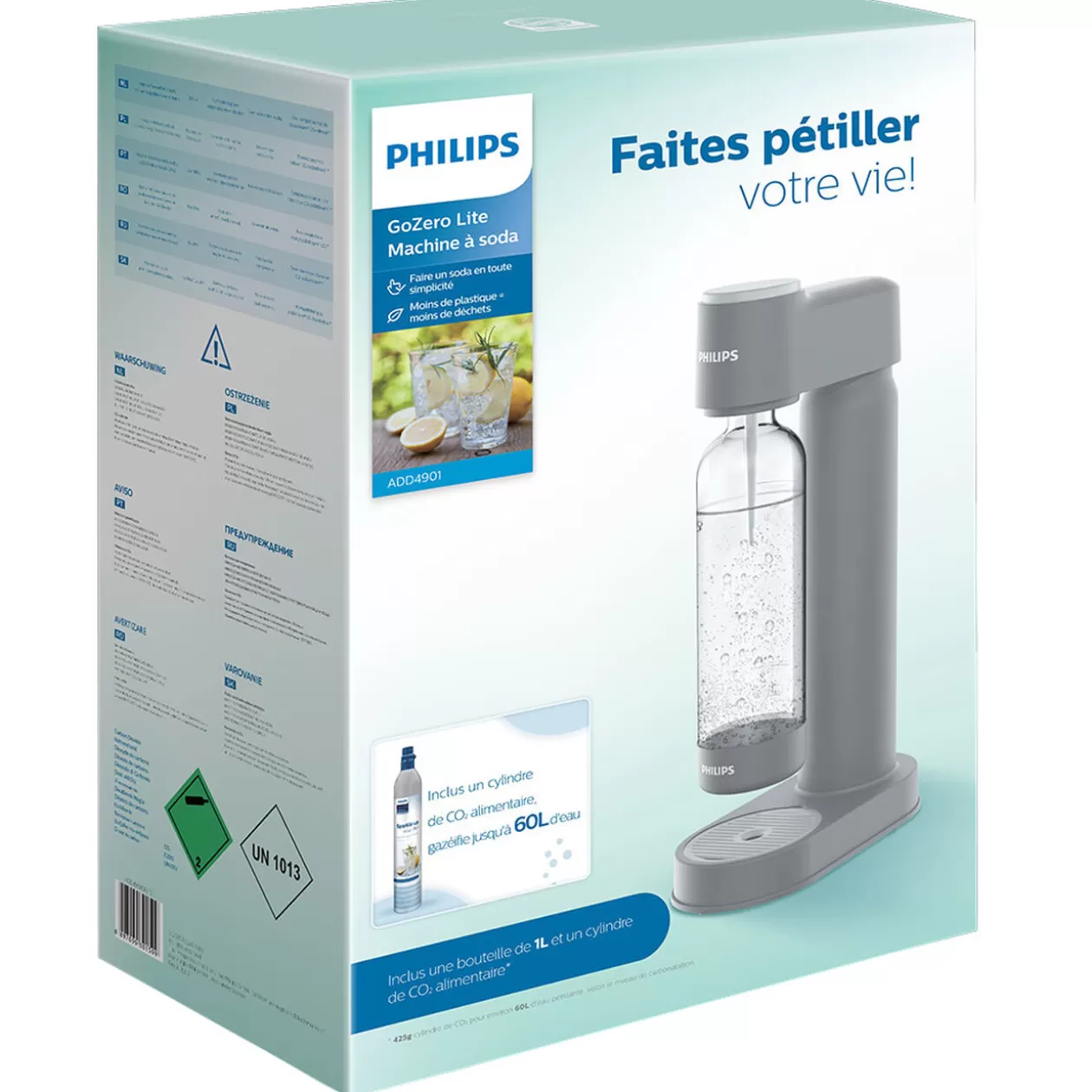 Gifi Pack machine à soda lite Gris< Petit Électroménager