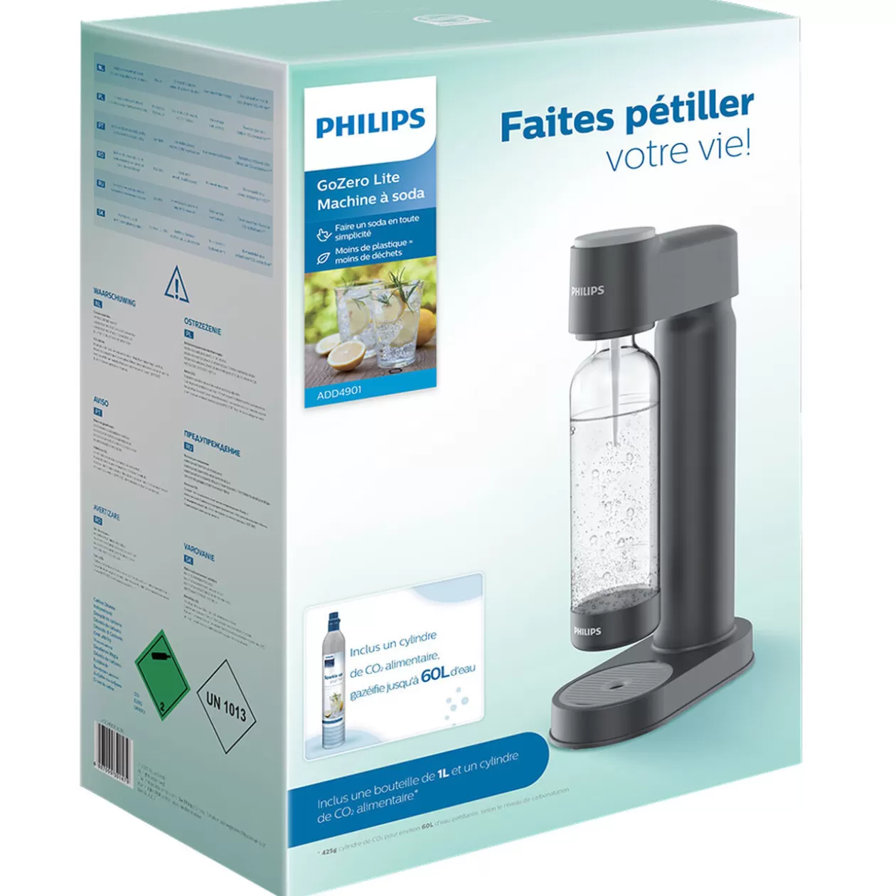 Gifi Pack machine à soda lite Noir< Petit Électroménager