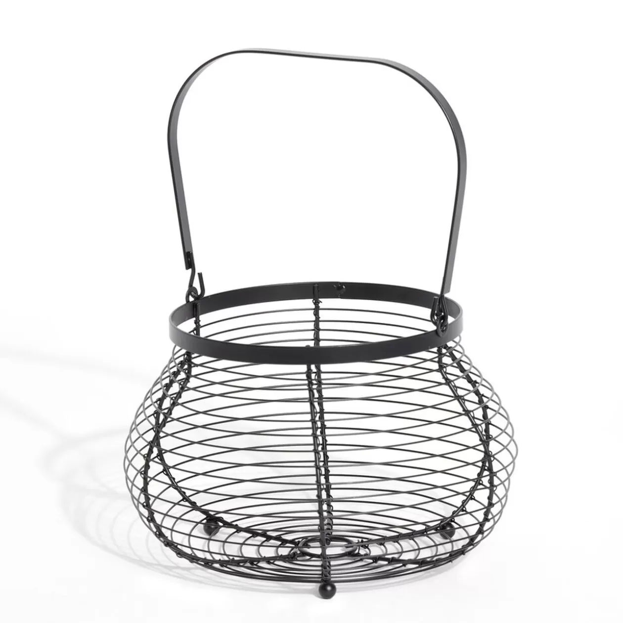 Gifi Panier à oeufs avec poignée métal noir< Rangement De Cuisine