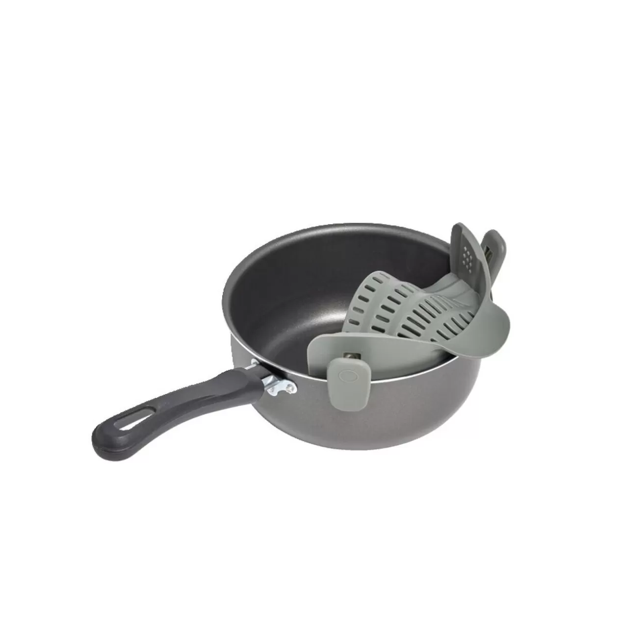 Gifi Passoire casserole à clips silicone gris< Préparation Culinaire