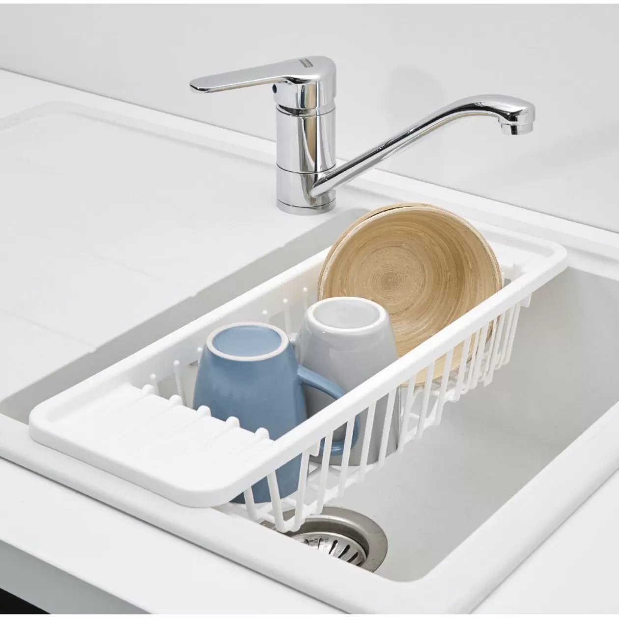 Gifi Passoire égouttoir pour évier plastique blanc< Préparation Culinaire