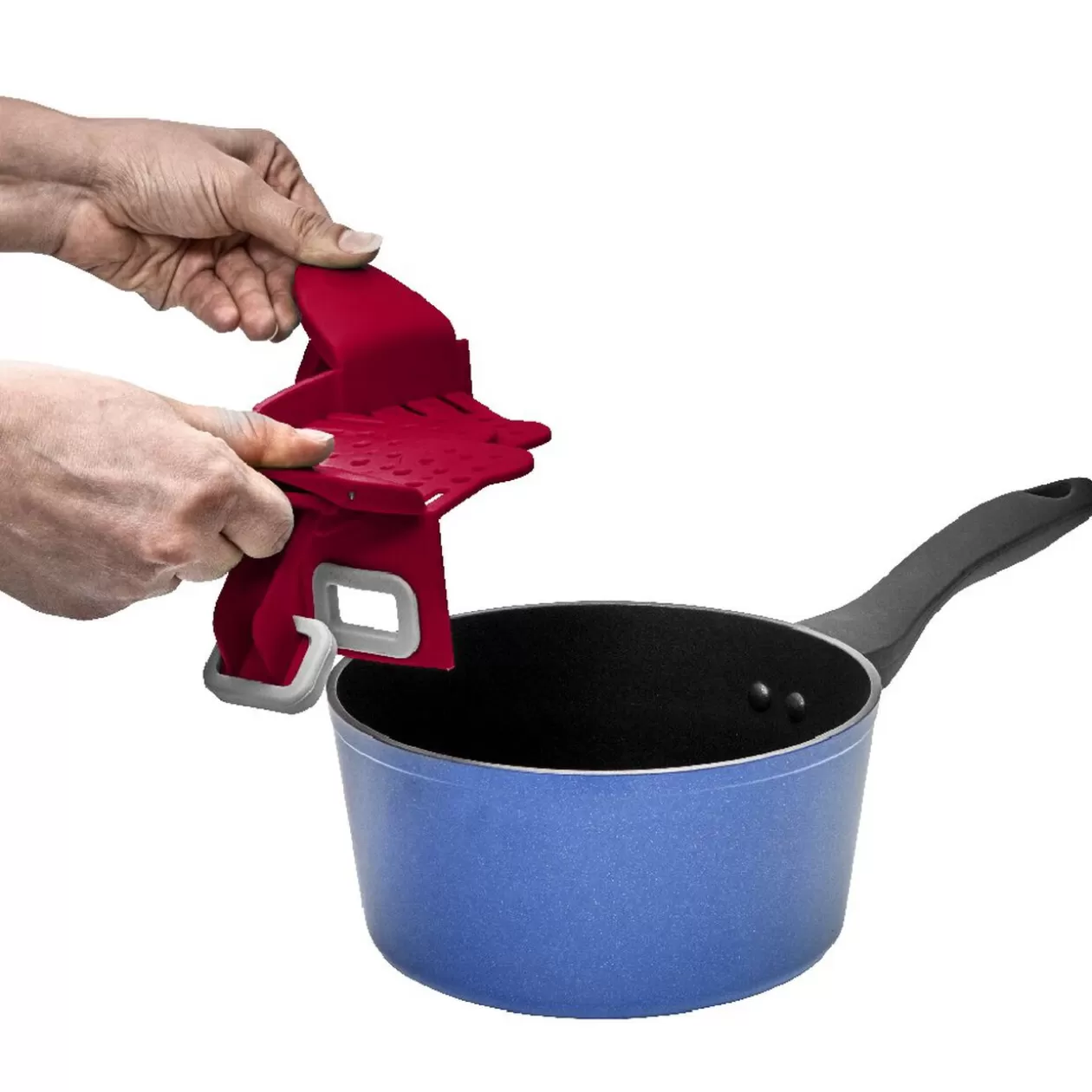 Gifi Passoire pliable et adaptable rouge< Préparation Culinaire