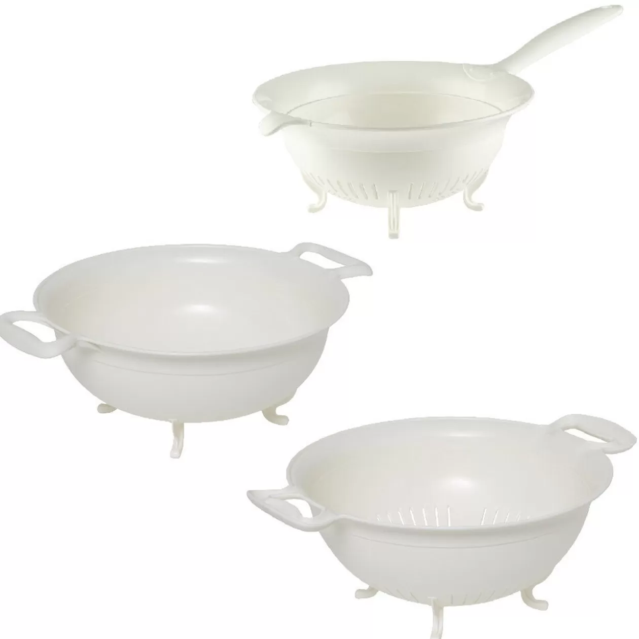 Gifi Passoire x2 et bol blancs XL< Préparation Culinaire