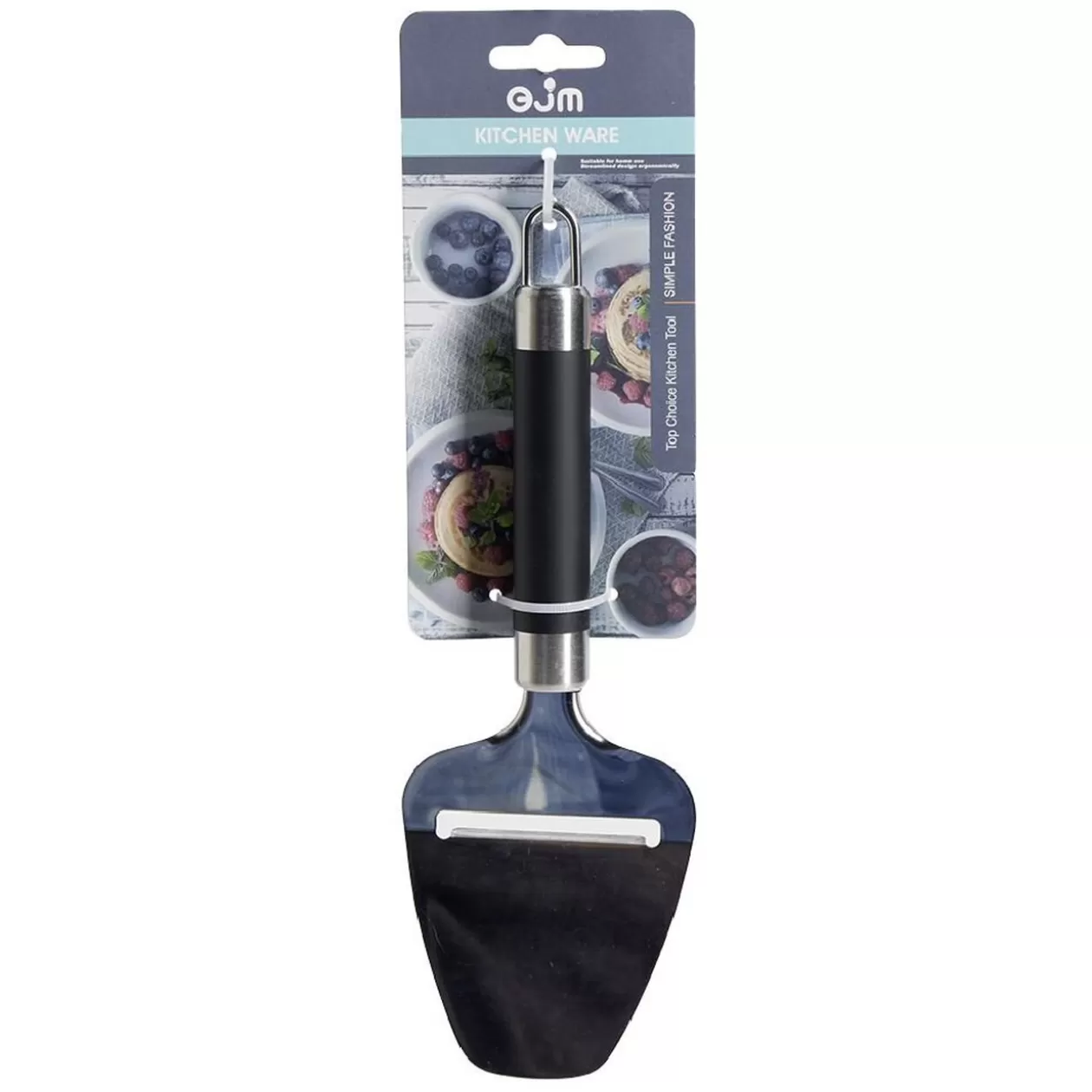 Gifi Pelle coupe-fromage en inox avec manche plastique L.21,5cm< Préparation Culinaire