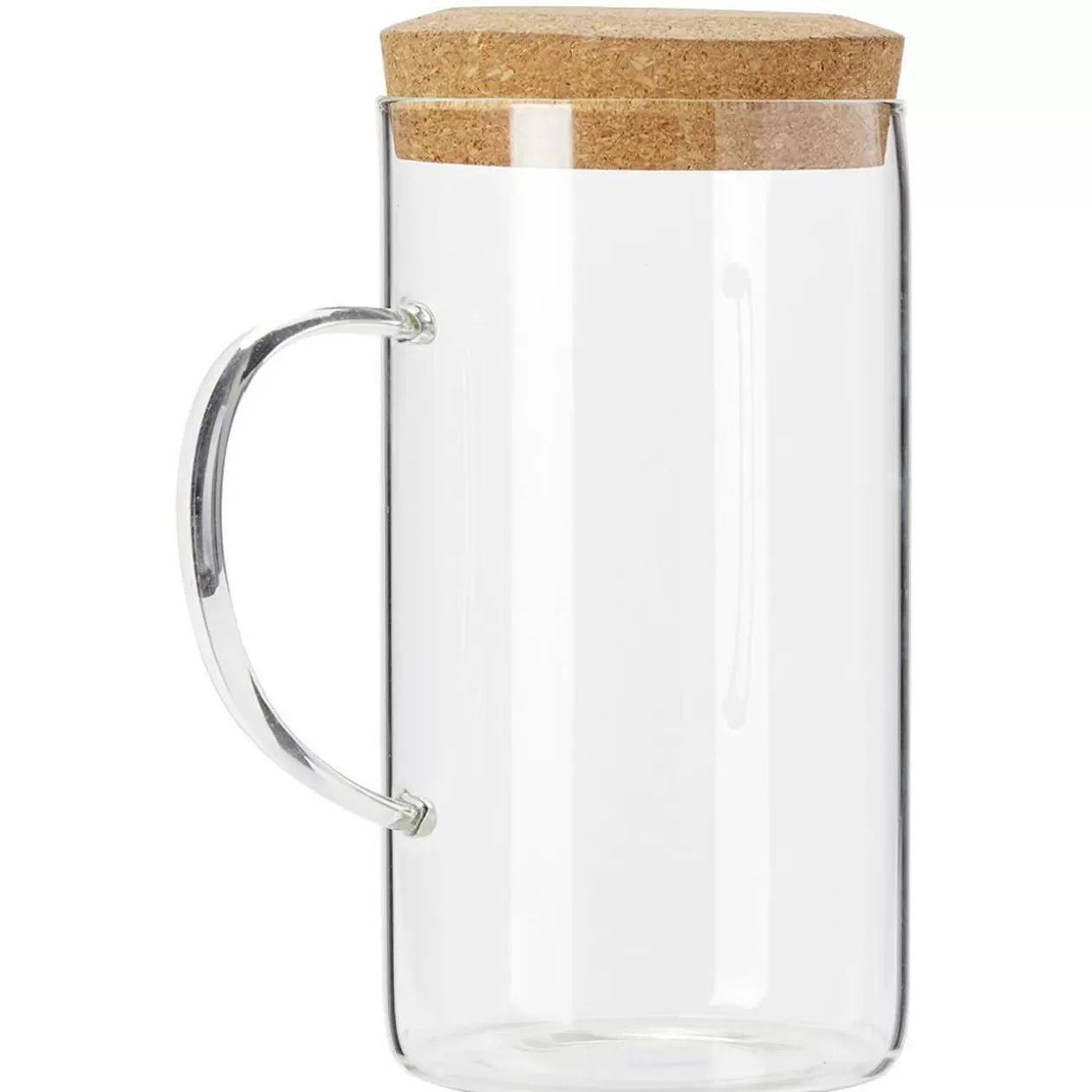 Pichet en verre avec bouchon liège 1,7L>Gifi Discount